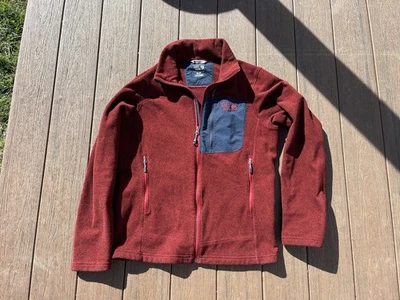 Chaqueta Suéter Mountain Hardware Para Hombre de Vellón con Cremallera Roja Talla S Foto 1 de 4