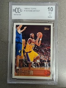 1996 Topps Kobe Bryant #138 Rookie RC BCCG 10 - Picture 1 of 2
