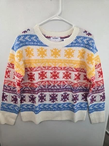 Old Navy Damen XS Festlicher Fair Isle Pullover Neu mit Etikett - Bild 1 von 3