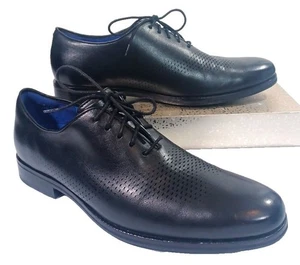 Cole Haan Men's Washington Grand Laser Wingtip Oxford Black Style C23999 Size 11 - Picture 1 of 11