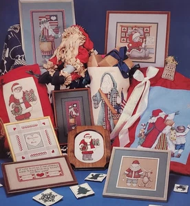 Alma Lynne Down Santa Claus Lane Again ALX78 cross stitch pattern booklet - Picture 1 of 2