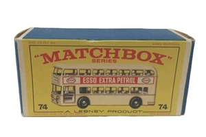 1965-1968 Lesney Matchbox Original E3 Box N°74 Daimler Bus Esso Extra Petrol - Picture 1 of 8