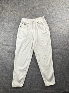 VTG Sunset Blues High Rise 80's Mom Jeans Sz Petite 8 24x26 White Boho Granola - Picture 1 of 9
