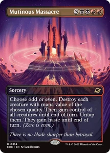 Mutinous Massacre 0314 ~ Borderless Rare NM MTG Edge of Eternities - Bild 1 von 1