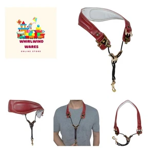 Ergonomischer Leder Saxophon Umhängeband für Alt/Tenor - atmungsaktiv & stilvoll - Bild 1 von 7