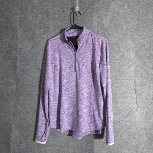 Zero Restriction melierter Quarter Zip Pullover sportlich Langarm Damen Gr. L - Bild 1 von 11