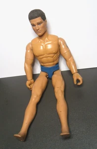 Retro Action-Man Figure - Fuzzy Hair + Blue Pants - Toy 11" a_4 - Picture 1 of 10