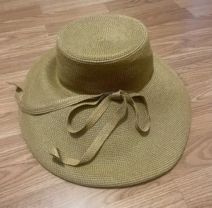 Eric Javits New York Designer Wide Brim Rancher Hat Vintage 21" Circumference - Picture 1 of 3