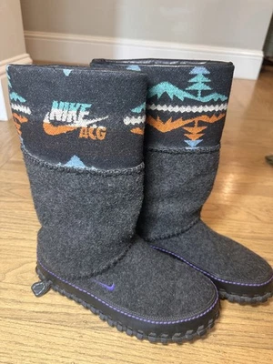 Nike ACG × Pendleton Collaboration Wool Boots 334086 US Size 9 Rare 2008 - Image 1 of 4