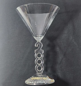 Cristal d’ Arques Cocktail Martini Glas Y2k Millennium Echt Kristall Frankreich - Bild 1 von 6
