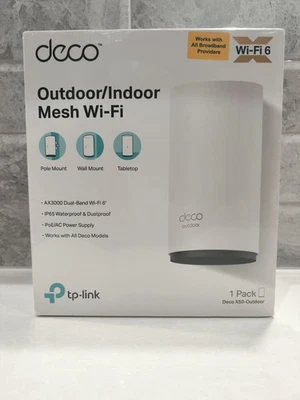 New Sealed TP-Link Deco X50-Outdoor AX3000 Outdoor/Indoor Mesh Wi-Fi Router 6 - Image 1 of 4