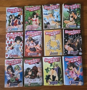 Strawberry 100% Manga Vol 1-12 English Series Set Mizuki Kawashita RARE - Bild 1 von 8