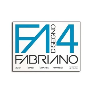 Fabriano Disegno 4 Blocco F4 dimensioni 24x33 cm 20 fogli da 200 gr/mq ruvido co - Foto 1 di 3