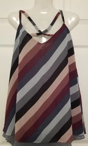 Torrid Damen Top Übergröße 3X Diagonalstreifen verstellbare Träger gefüttert - Bild 1 von 5