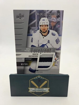 Nikita Kucherov 2023-24 UD Premier On The Forefront Patch Card 32/50 - Image 1 of 3