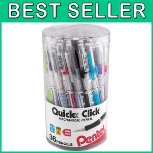 Quick Click Mechanical Pencil, 0.7mm, Assorted Colors, 36ct - Picture 1 of 9
