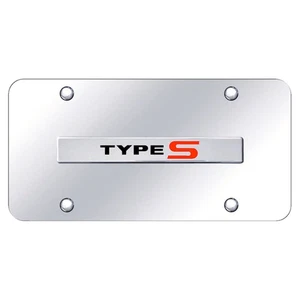 Licensed Chrome License Plate w/Chrome Name for Type S - AUGD2134 - Bild 1 von 2