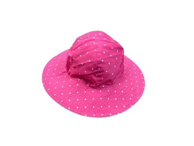 Carter’s 2T-4T Bucket Hat Reversible Pink White Polka Dot Sun Shade Baby Toddler - Image 1 of 4