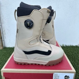 VANS AURA PRO SNOWBOARD BOOT IN KHAKI AND BLACK Men’s Sx 8.5 EXCELLENT With Box - Picture 1 of 17
