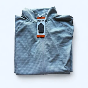 Giacca uomo Bench full zip maglia traspirante grigio taglia XXL - Foto 1 di 7