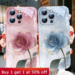 Funda de teléfono para iPhone 17 Air 17 Pro Max 16 15 14 13 12 XR XS 7 8 moda flor - Imagen 1 de 12