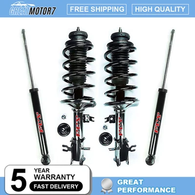 Juego de montaje de 2 puntales delanteros + 2 amortiguadores traseros FCS 4 piezas para Chevrolet Aveo 2004-2011 Foto 1 de 4