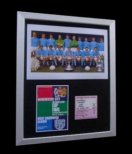 MANCHESTER CITY 1970 LEAGUE CUP FINAL LTD+QUALITY FRAMED+EXPRESS GLOBAL SHIPPING - Imagen 1 de 6