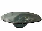 Mid Century Modern Charcoal Art Glass Center Bowl Vintage 1950’s Unmarked