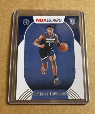 2020-21 NBA Hoops Anthony Edwards RC Rookie #216 🔥 Minnesota Timberwolves - image 1 of 4