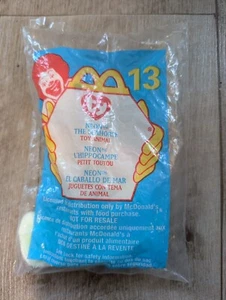 TY MCDONALDS TEENIE BEANIE BABY #13 Neon The Seahorse New In Package - Bild 1 von 2