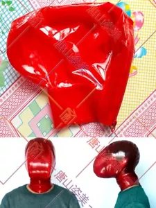 231 Latex Hood with Sealed Breathing Bag for Experience Suffocation Rubber Mask - Picture 1 of 4