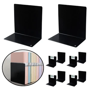 Buchstützen Buchständer Buchwinkel 5 Paar 140x140x85 mm Stahl schwarz   - Bild 1 von 6