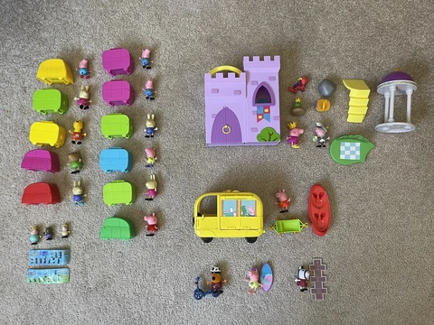 Peppa Pig Toys. Assorted Lot. Used Cover