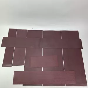 Tappetino sottotappetino Dept 56 Village rosso bordeaux scuro lastra di mattoni percorso stradale passerella - Foto 1 di 19