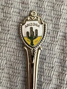 Souvenir Spoon Arizona USA Cactus 4.5” - Picture 1 of 2