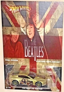 Aston Martin V8 Vantage CUSTOM-Made Hot Wheels The BEATLES Rial Riders. Limited - Picture 1 of 1