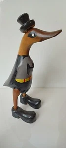 BAT DUCK Super Hero - Bali Rice Paddy Duck - Wooden Hand Made 28cm (H) - Picture 1 of 3