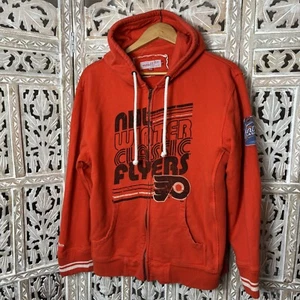 MITCHELL & NESS 2012 Winter Classics FLYERS FULL ZIP HOODIE SWEATSHIRT LARGE - Picture 1 of 8