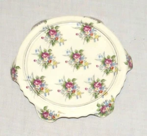 Remache con soporte para maceta de cerámica misteriosa - rosas rosas rosas de 6 pulgadas de diámetro - Imagen 1 de 3