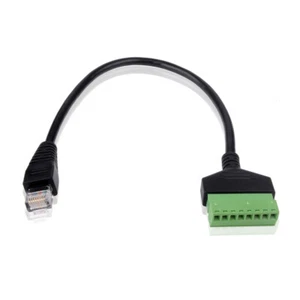 RJ45 auf 8 Pin Federstecker,RJ45 auf Buchse Ethernet Kabel Extender Adapter - Bild 1 von 4