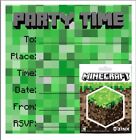Invites with Official Minecraft Sticker! 5 pack