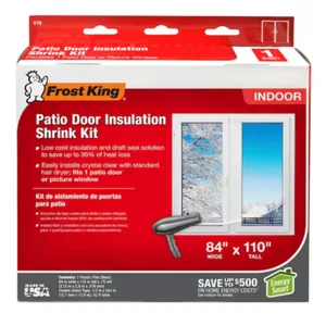 Patio Door Window Insulation Kit, Weatherseal Shrink Film 84 In. X 110 - Picture 1 of 7