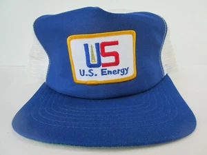Vintage US Energy Oil Rig Snapback Mesh Patch Truckers Hat USA - Picture 1 of 10