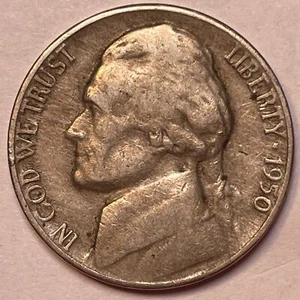 1950-D Over D Lincoln Wheat Cent Very Fine VF Coin #20820 - Picture 1 of 4