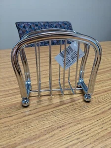 NIB NEW - Lot of 4 - INTERDESIGN LYRA NAPKIN HOLDER CHROME SILVER - Picture 1 of 4