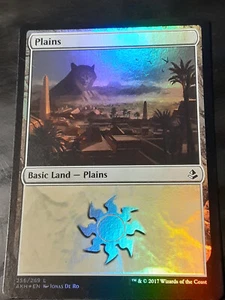 Plains 256 FOIL  , Amonkhet , Near Mint ,  MTG, FREE SHIPPING - Picture 1 of 2