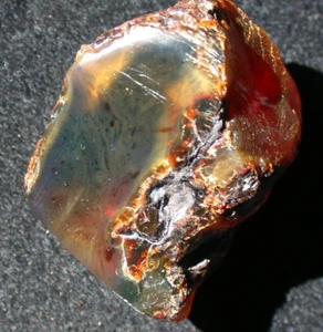 Beautiful Purple Green AMBER Fossil Gemstone LARGE 32 gram Piece - Picture 1 of 9