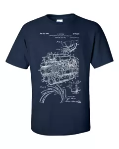 T-shirt Jet Engine, brevetto propulsione aeronautica, Frank Whittle, maglietta invenzione - Foto 1 di 6