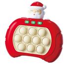 Christmas Santa Push Pop Game Fidget Toys Controller Bubble Sensory Light Up Toy