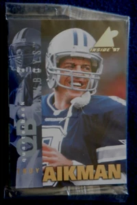 Pinnacle Inside NFL 4 card promo pack sealed 1997, Aikman, Marino, Favre - Picture 1 of 2